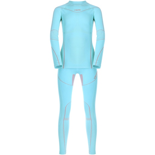 detské termoprádlo Viking Fliper Kids Set turquoise fuchsia