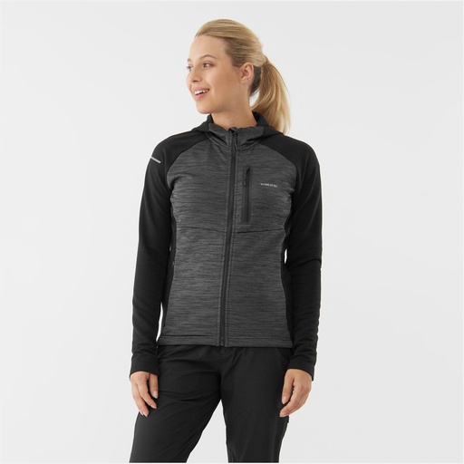 women's sweatshirt Viking Delmore Lady black/dark grey melange