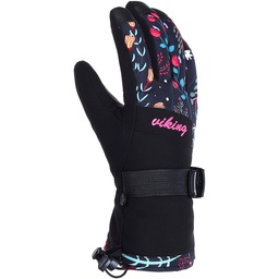 [113250990_0946] rukavice viking Tanuka Ski Lady black/fuchsia