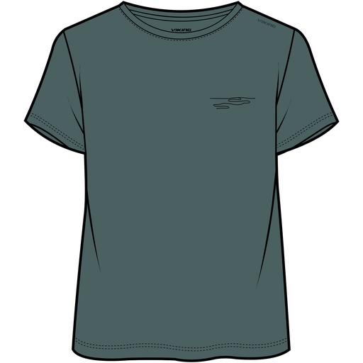 [500/26/7111/7300] women's t-shirt viking Morain Bamboo Lady green