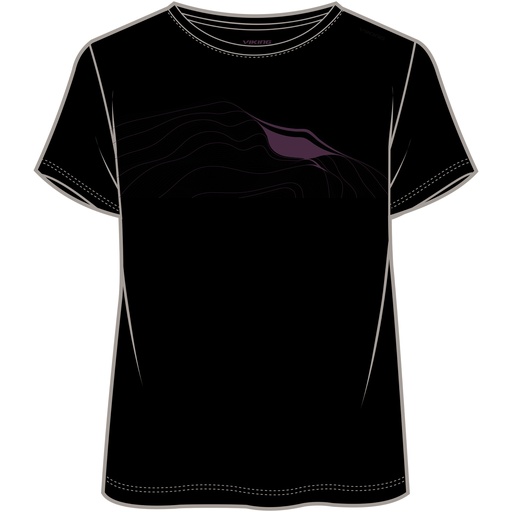 women's t-shirt viking Morain Bamboo Lady black