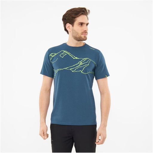 Herren-T-Shirt Viking Lako Bamboo Man navy/light green