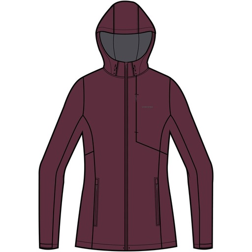 women's viking jacket Delber Lady claret
