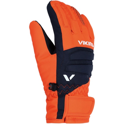 children's gloves viking Flinx Ski Kids orange/navy
