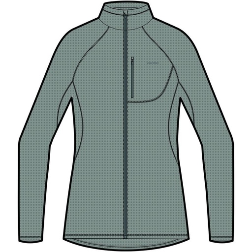  women's sweatshirt Viking Admont Full Zip green