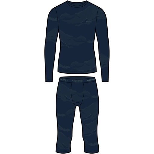 pánské termoprádlo Viking Gasher Man 3/4 Set navy
