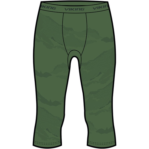 pánske termoprádlo Viking Gasher Man 3/4 nohavice olive