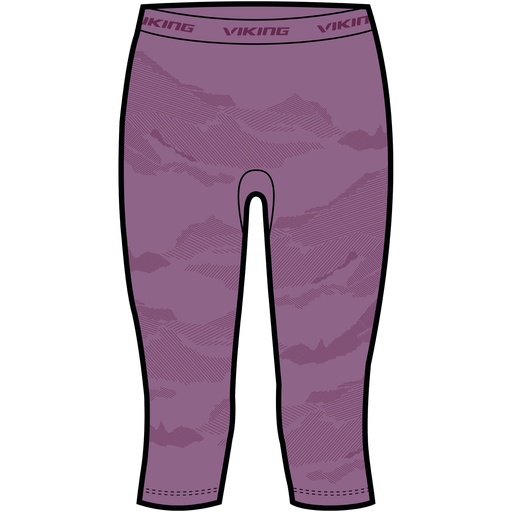 dámske termoprádlo Viking Gasher Lady 3/4 nohavice pink