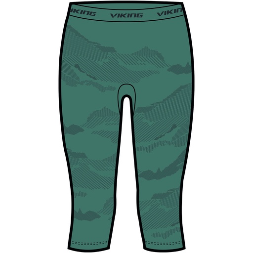 dámske termoprádlo Viking Gasher Lady 3/4 nohavice green