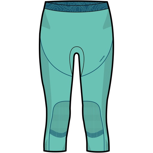 dámske termoprádlo Viking Gaja 3/4 nohavice turquise