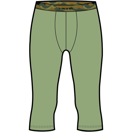 pánske termoprádlo Viking Novena Man 3/4 nohavice olive