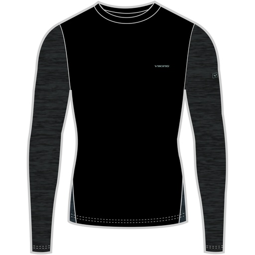 pánske termoprádlo Viking Novena Man Longsleeve black