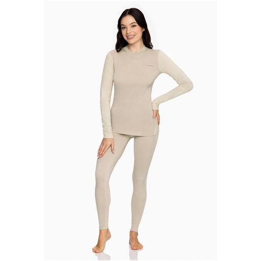 [500/27/9575/8200/M] women's thermal underwear Viking Novena Lady Set beige