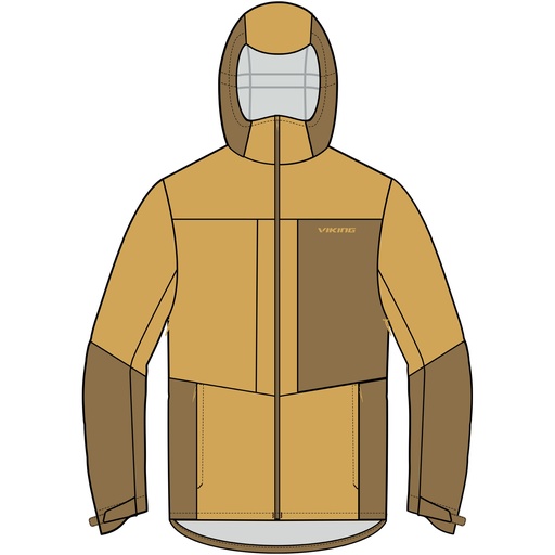 [700/28/3589/8764] pánska bunda Viking Numani Man brown/yellow