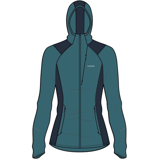 [730/27/8593/1519] women's sweatshirt Viking Birger Hoodie Lady navy