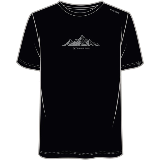 [500/22/6644/0903] men's t-shirt Viking Lenta Bamboo Light Man black
