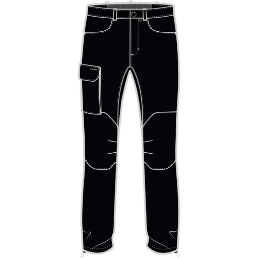 [900/28/4721/0900] pánské kalhoty Viking Hanzo Man black